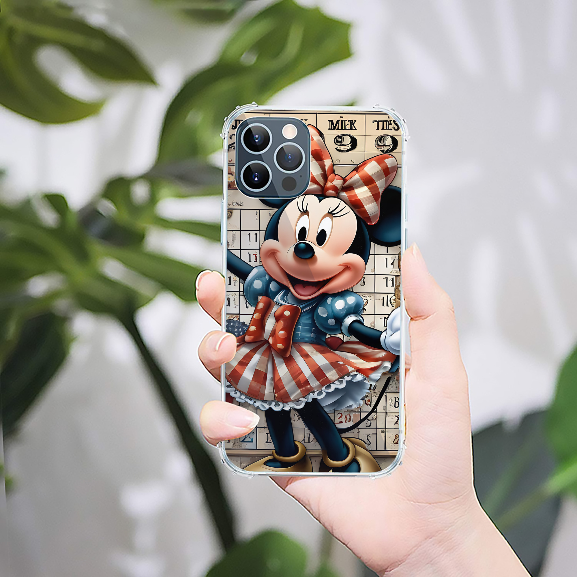 （画像用） ミッキーマウス Mickey Mouse 【iPhone 12シリーズ対応】透明スマホケース（クリアソフトケース）